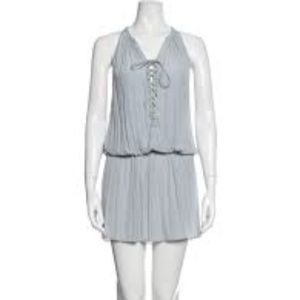 Ramy Brook Alexandra Sleeveless Dress in Light Blue/Silver